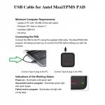 USB Cable for Autel MaxiTPMS PAD Programming Accessory Device